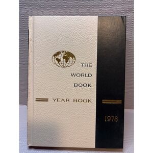 1978 World Book Year Book Annual Supplement‎ Review of 1977 Events Vintage